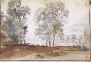 Claude Lorrain Pastoral Landscape (mk17) painting